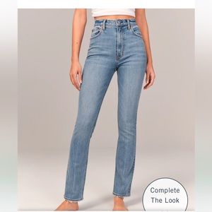 Ultra High Rise Slim Straight Jeans size 25 Long